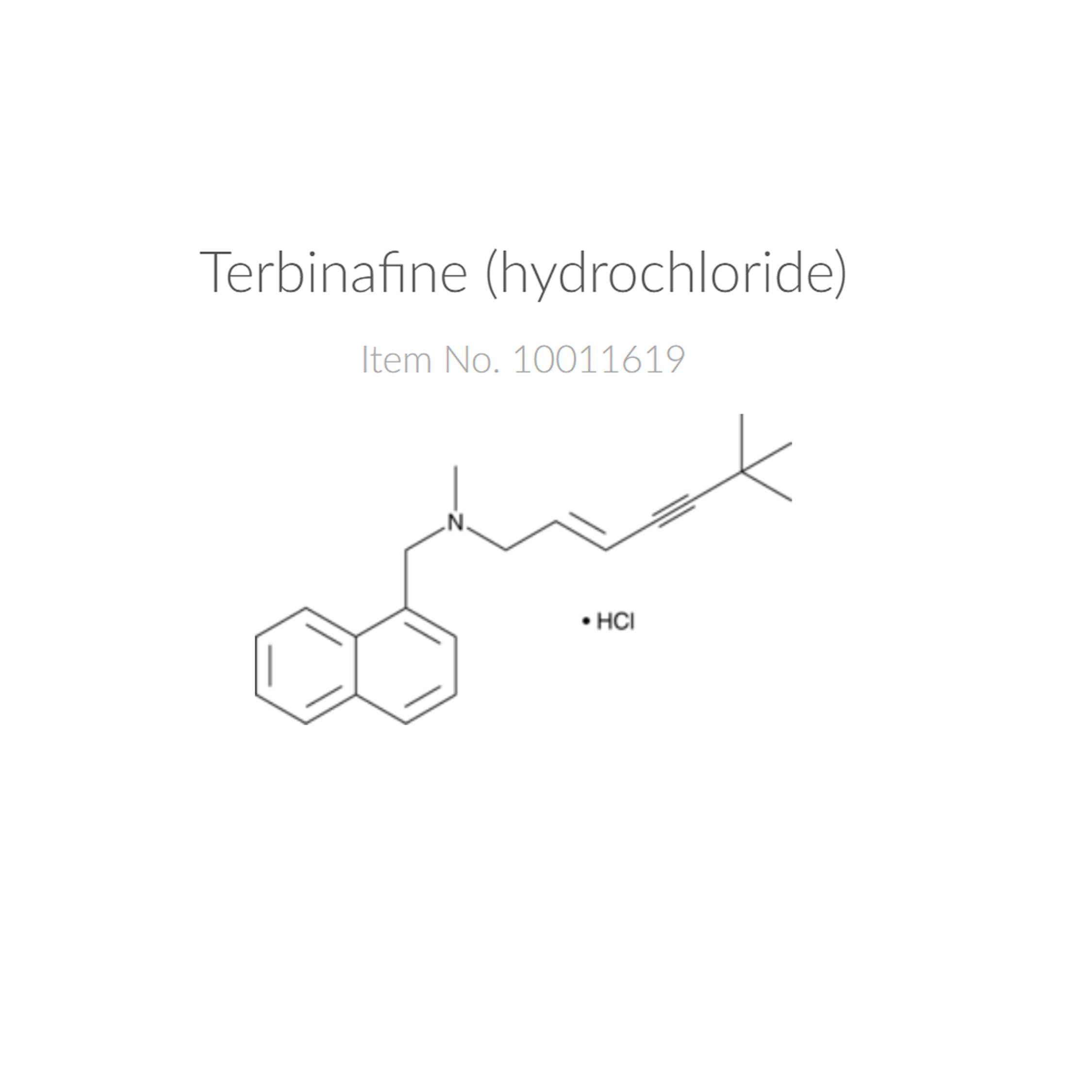 Cayman10011619特比萘芬（盐酸盐），Terbinafine (hydrochloride)，1 g/100mg/250mg/500mg