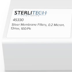 Sterlitech Polyester (PETE) Membrane Filters, Transparent, 0.4 Micron, 12 Micron Thickness, 2E6 Pores/Cm2, 47mm, 100/Pack