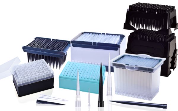 PE 系列150μl透明盒装吸头，灭菌