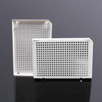 384孔40ul单切角PCR板,A24切角,白框,透明管