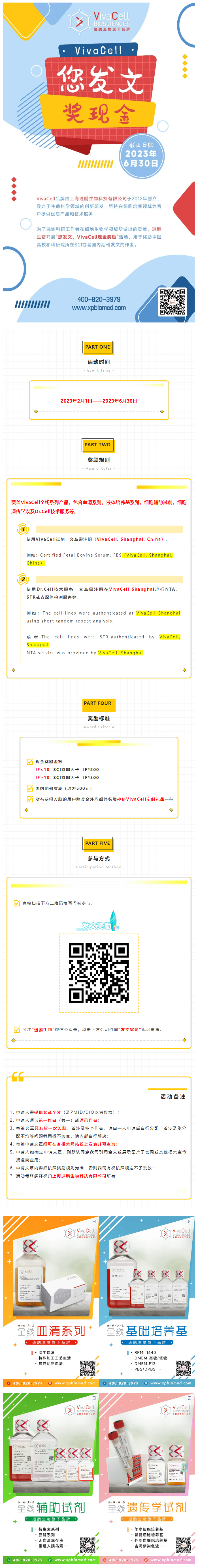 您发文，2023 VivaCell现金奖励