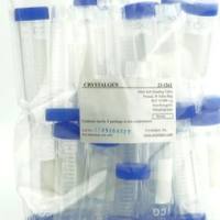 50ml 自立试管,PP(聚丙烯), 自立,印刷标记区, 无DNA酶/RNA酶无热源, 灭菌