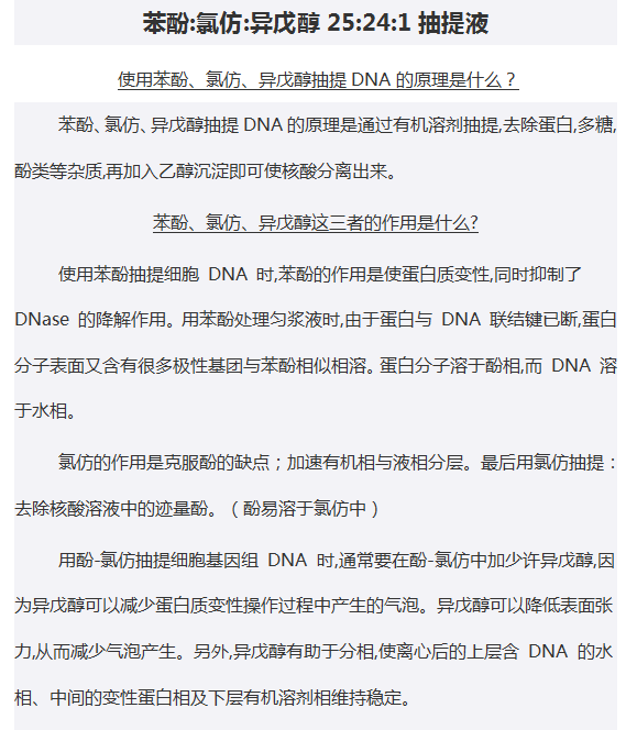 25:24:1抽提液（DNA提取液）