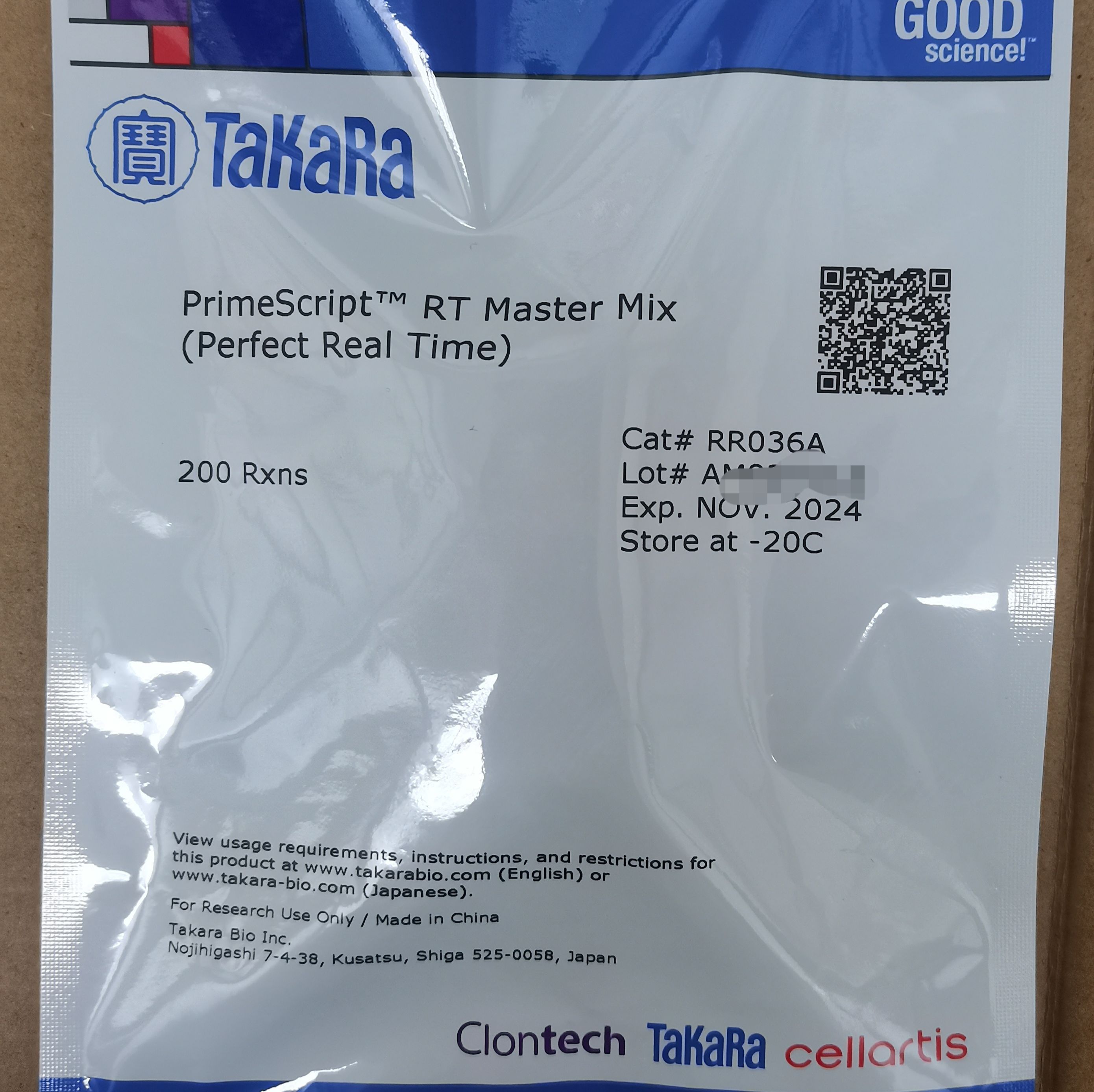 takara 反转录试剂盒RR036A