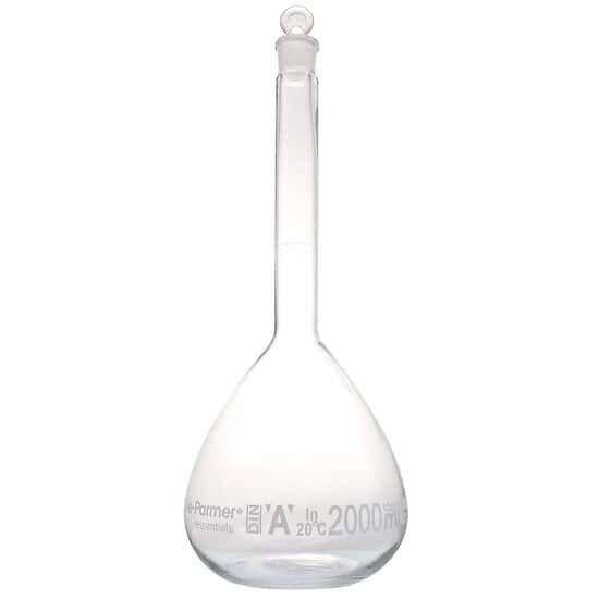 Cole-Parmer 透明玻璃容量瓶（A级）