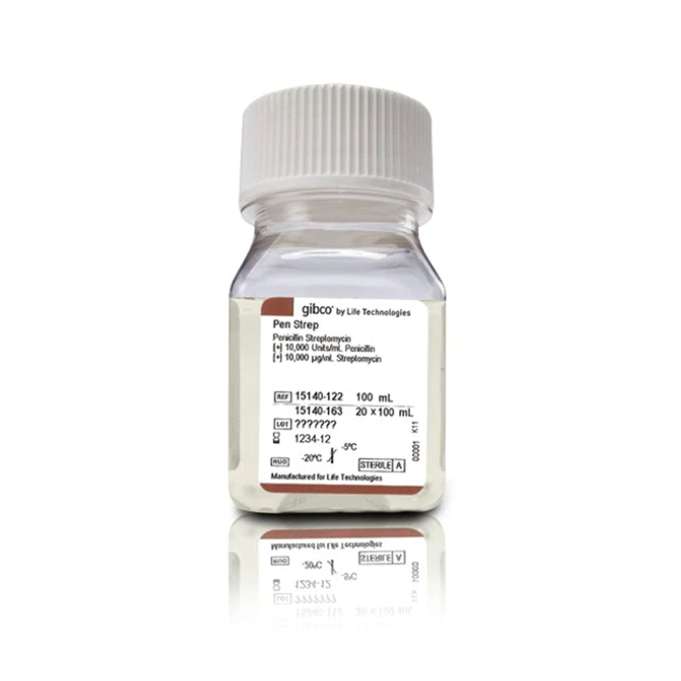 Gibco™青霉素-链霉素双抗(10,000 U/mL) 15140122 Gibco™Penicillin-Streptomycin,Liquid，100ml