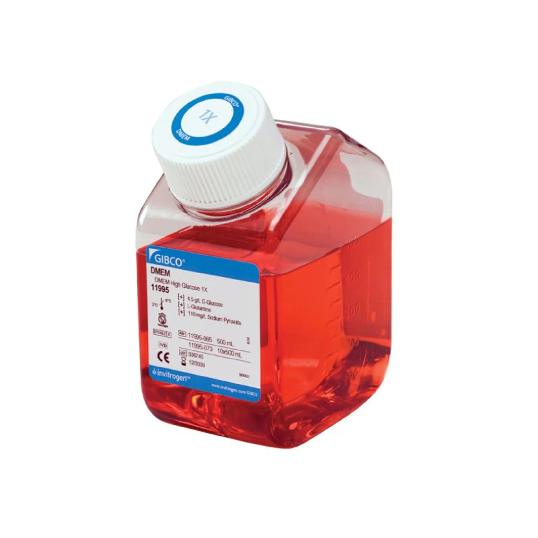 Gibco™DMEM，高糖，含丙tong酸盐11995065，500ml