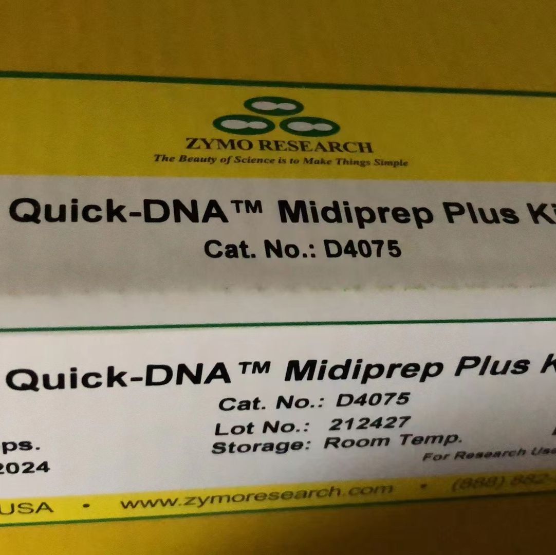 Zymo Research货号D4075现货Quick-DNA™ Midiprep Plus Kit上海睿安生物13611631389