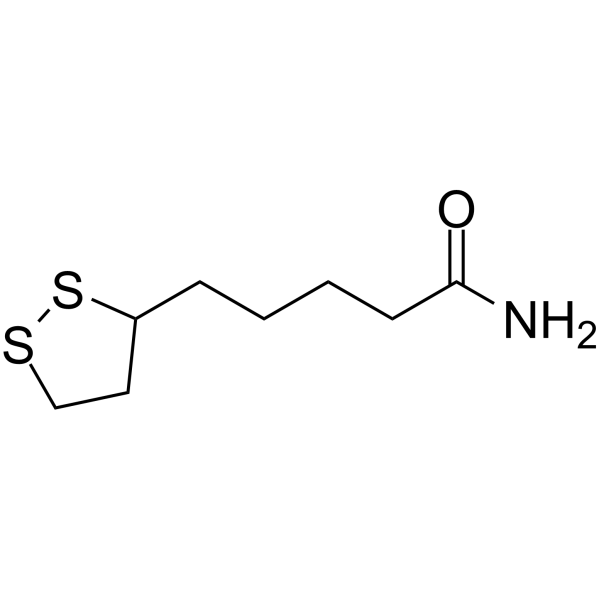 Lipoamide是硫辛酸的羧基与氨正式缩合而成的一元羧酸酰
