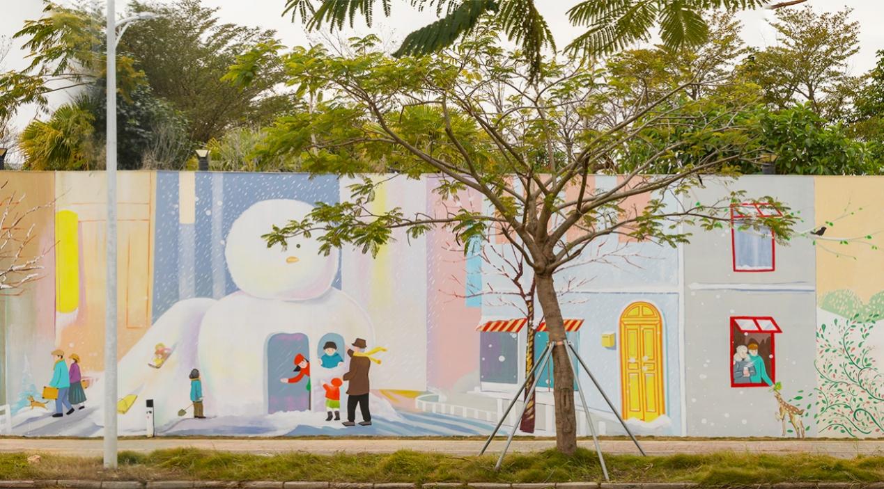 加强人文建设，打造有温度的医院  ——探访深圳市萨米医疗中心（深圳市第四人民医院）彩绘墙