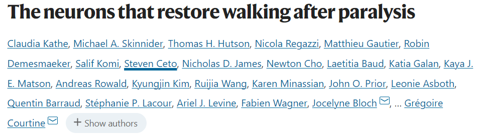 单核细胞测序+空间转录组测序:揭示脊髓损伤后与运动能力恢复有关的特异性神经元