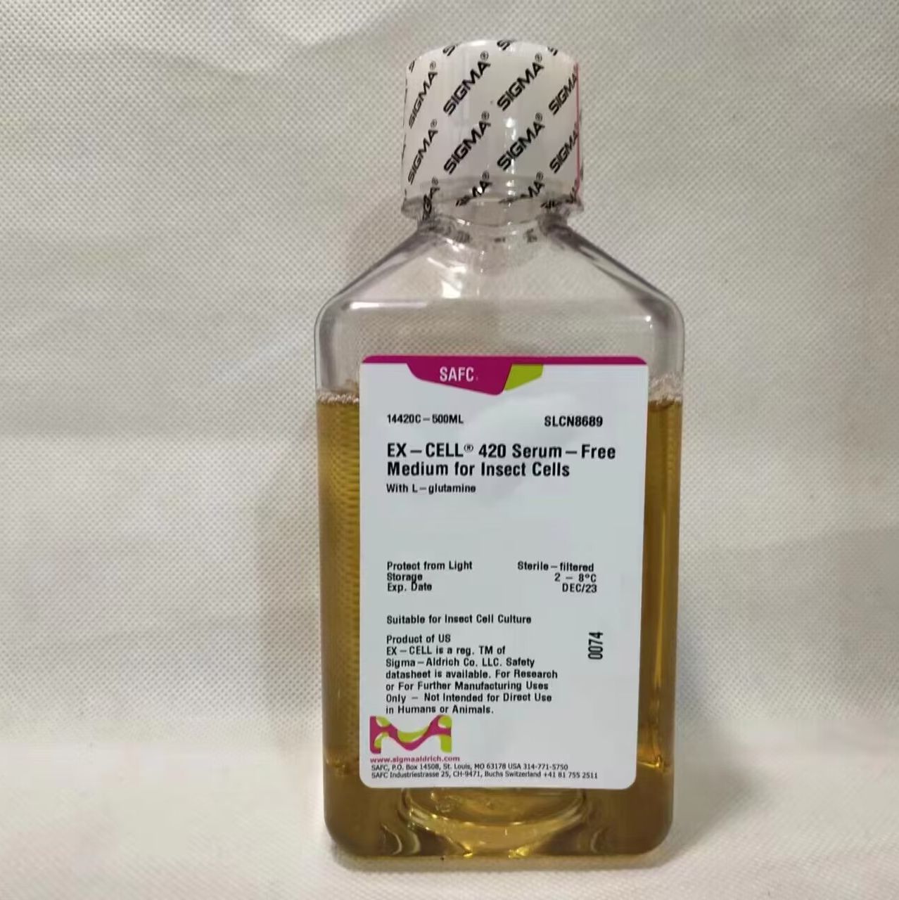 Sigma14420C EX-CELL® 420无血清昆虫细胞培养基