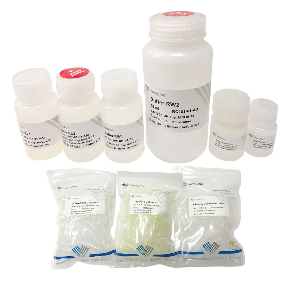 细胞/ 组织总RNA 提取试剂盒 FastPure Cell/Tissue Total RNA Isolation Mini Kit（RC101 ）