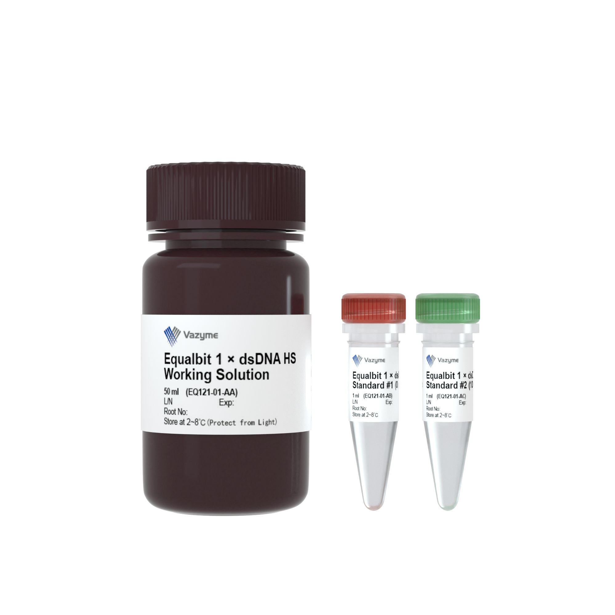 Equalbit 1 × dsDNA HS Assay Kit （双链DNA荧光定量检测试剂盒）（EQ121）