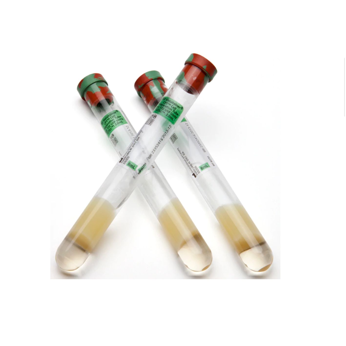 BD 362753 8.0mL Vacutainer®CPT™ 单核细胞制备管-肝素钠