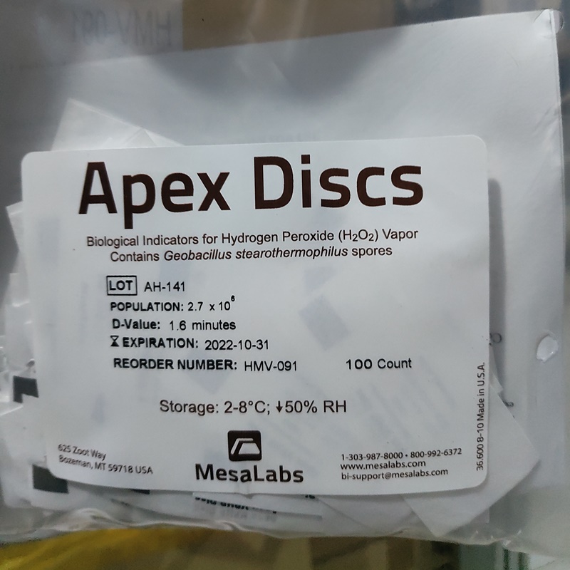  MesaLabs HMV091过氧化氢VHP灭菌生物指示剂