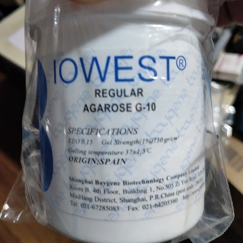 Biowest  BY-R0100  西班牙琼脂糖Regular Agarose G-10, 100 gram per bottle