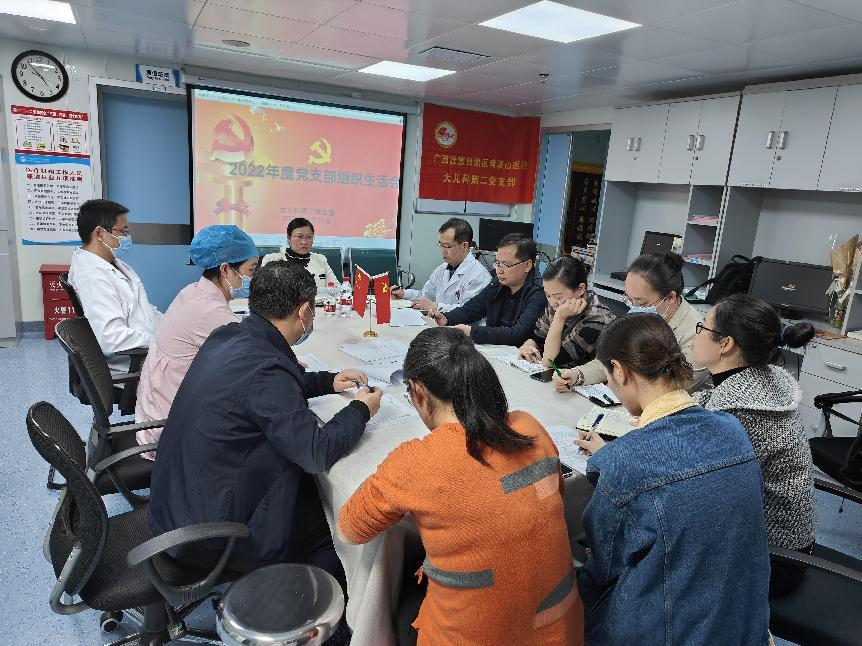 牢记初心使命，凝聚发展动力|南溪山医院大儿科第二党支部召开 2022 年度组织生活会暨民主评议党员会议