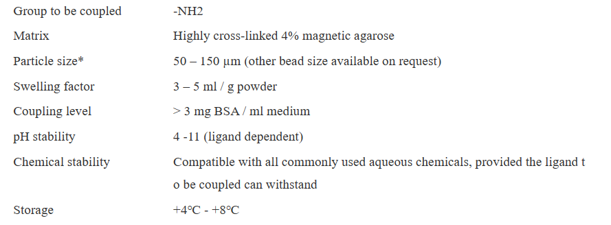 CNBr活化磁性琼脂糖介质4HF