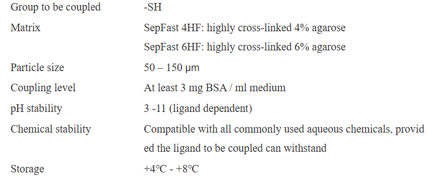 不可逆硫醇耦联琼脂糖凝胶4HF