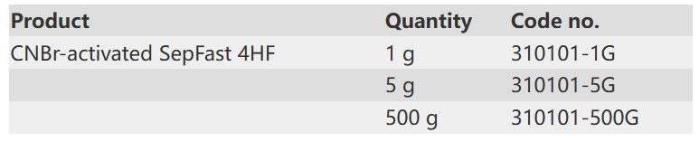 CNBr活化琼脂糖介质4HF