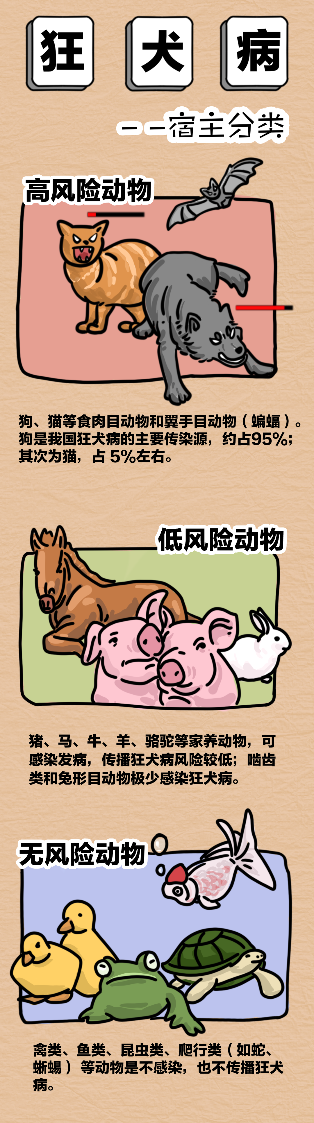 【原创漫画】春天到，猫狗燥，轻微抓咬伤要不要打狂犬疫苗？