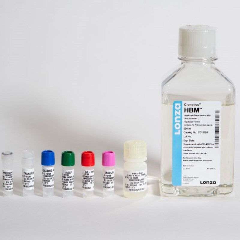 LONZA CC-3198 HCM肝细胞培养基(CC-3199+CC-4182)