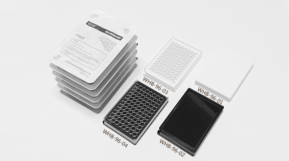 TC处理白底透明盖96孔平底板，吸塑盒，灭菌