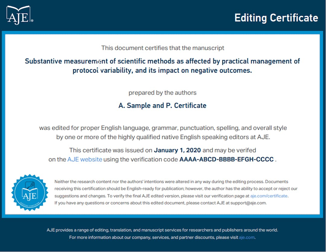 aje的润色证明长这样！顶刊都认可