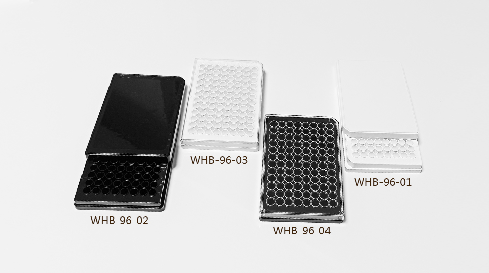 TC处理白底透明盖96孔平底板，吸塑盒，灭菌