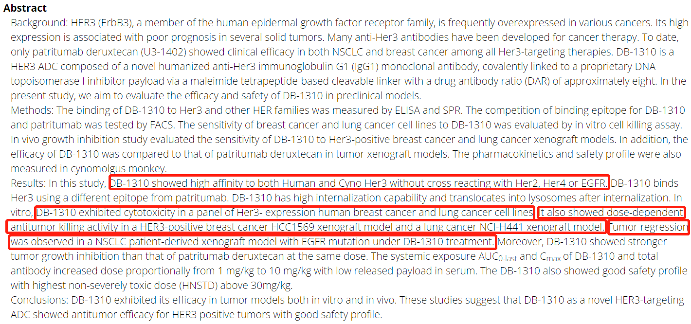 AACR2023| ADC药物及可用临床前动物模型