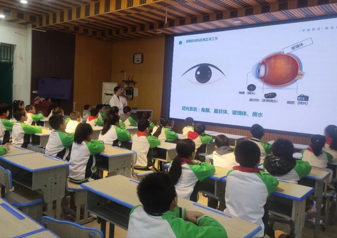 近视防控宣传月暨「爱眼讲师团」进校园宣讲活动在全市各学校圆满完成,5 万余名学生受益