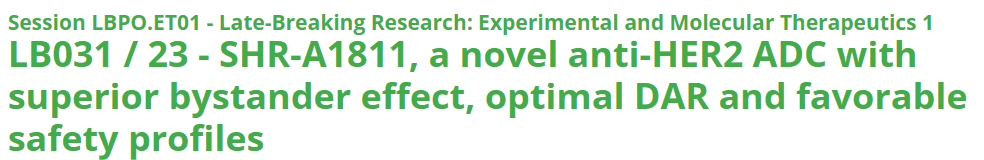 AACR2023| ADC药物及可用临床前动物模型