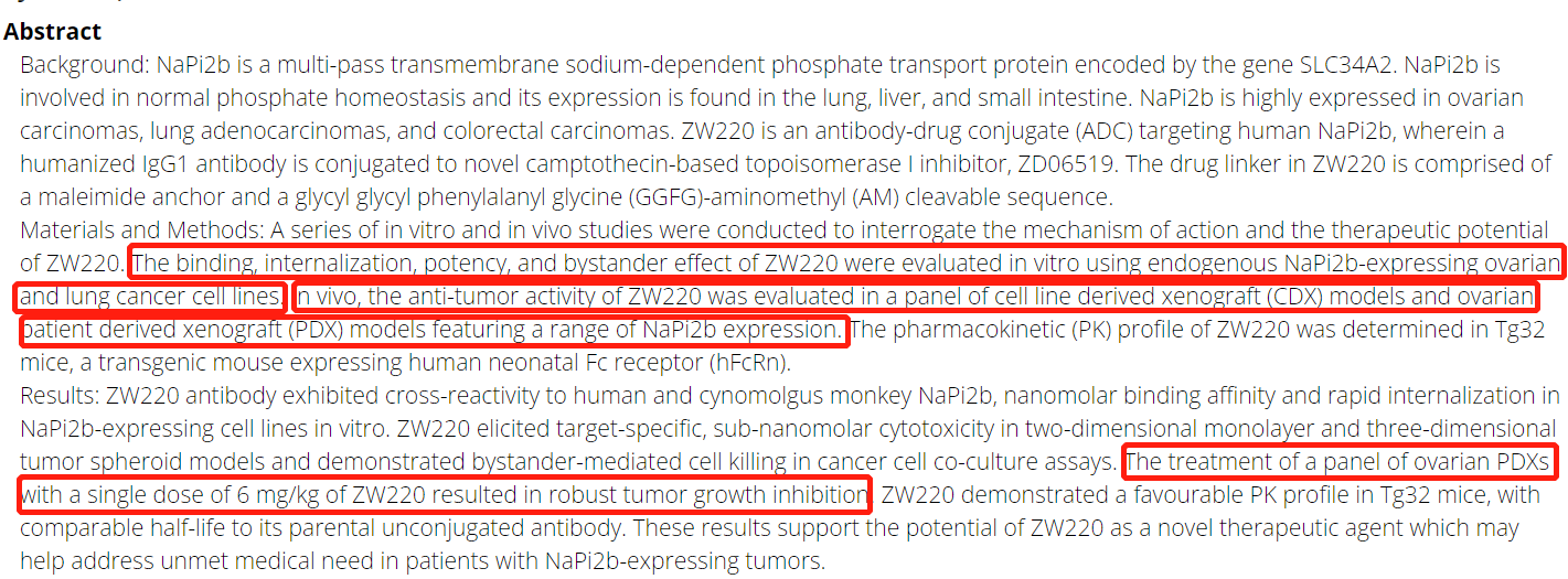 AACR2023| ADC药物及可用临床前动物模型