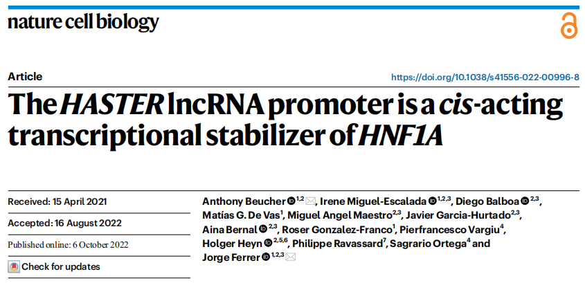 Nat Cell Biol：糖尿病疗法新靶点！（1）
