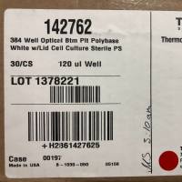 Nunc货号142762现货384孔白色板(光学透明聚合物底)13611631389上海睿安生物