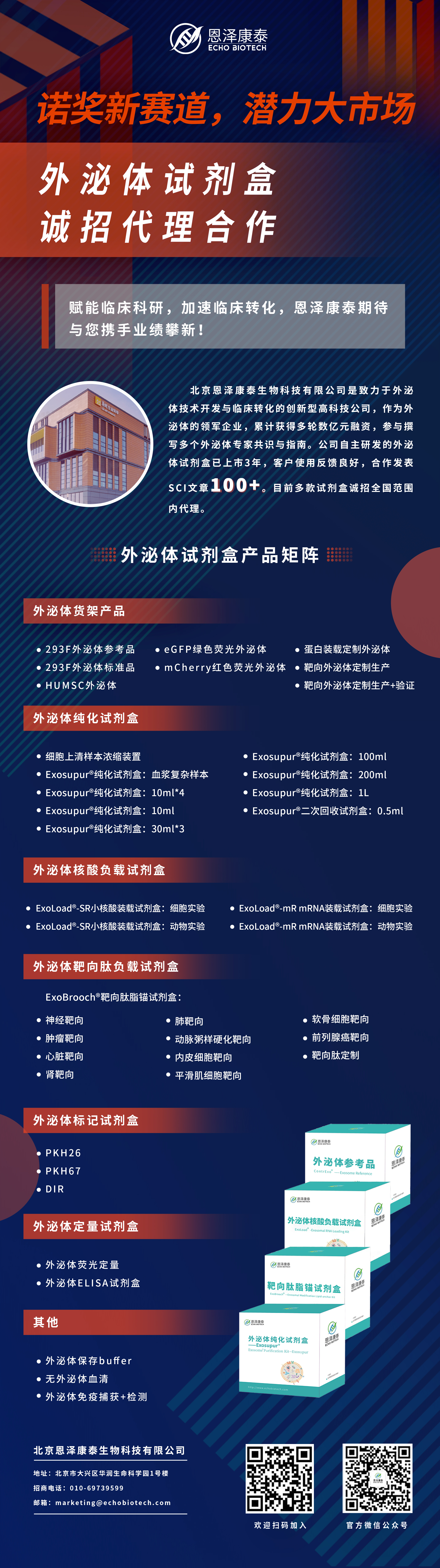 诺奖新赛道，外泌体试剂盒诚招代理合作！