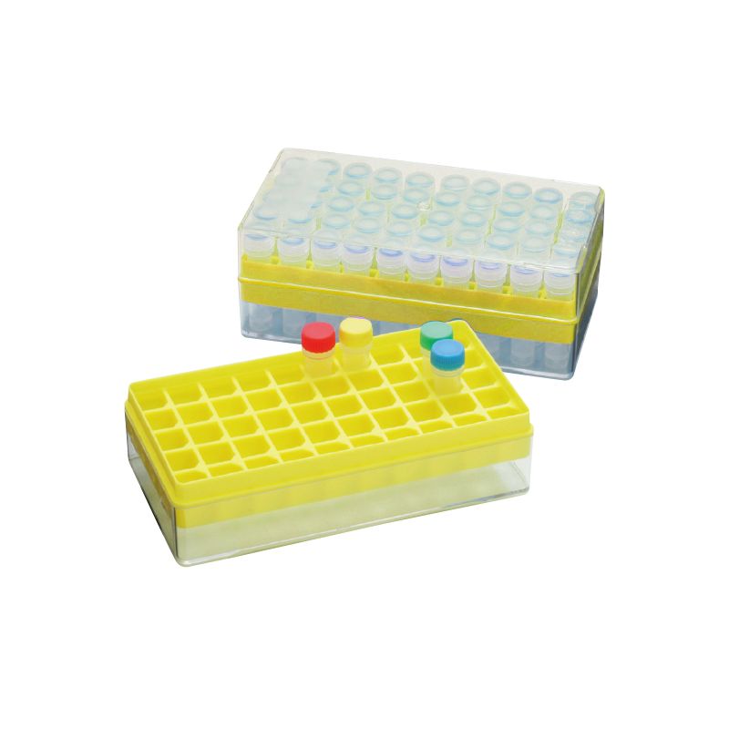 Watson 1577-550Y 冻存盒,50孔,黄色