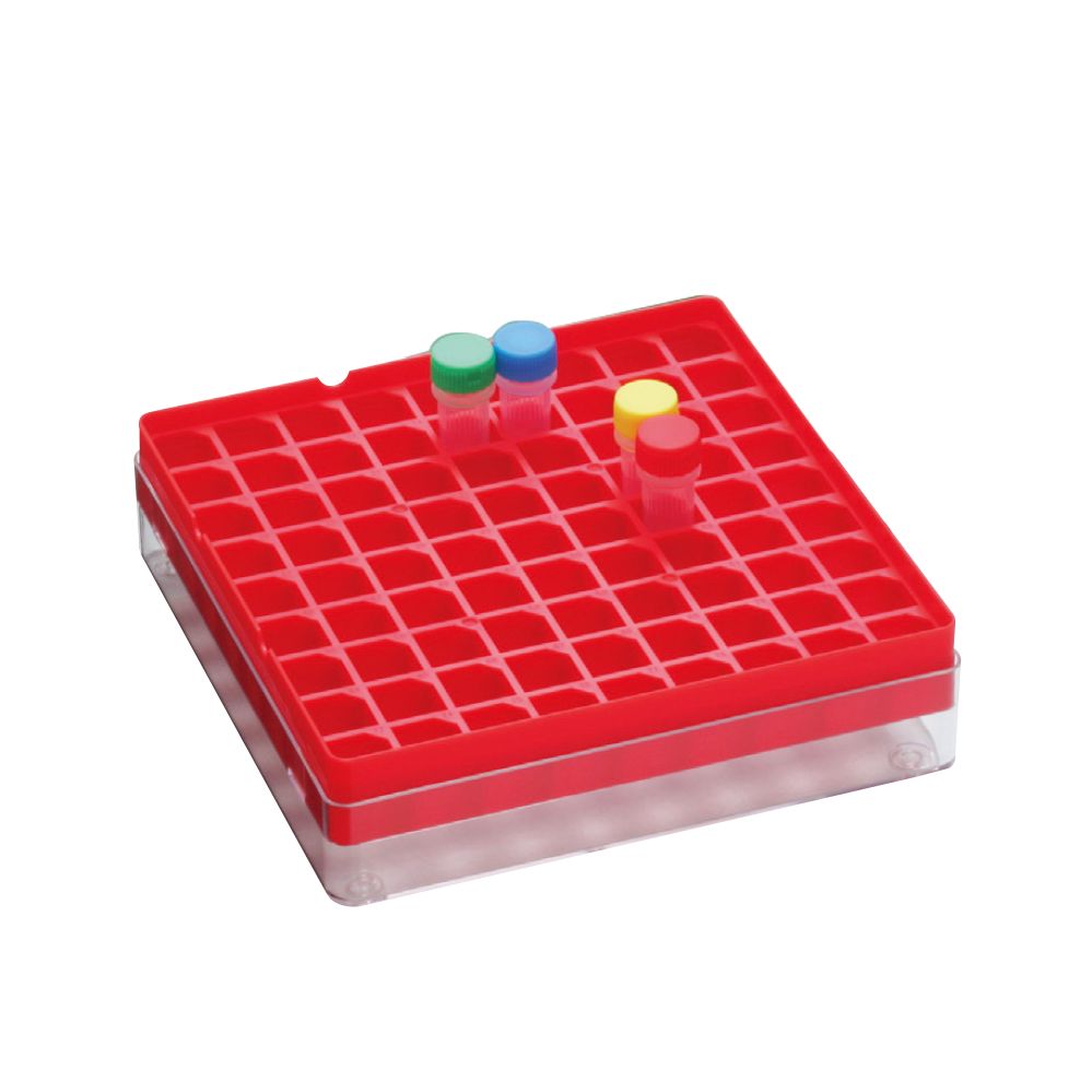 Watson 1577-850R 冻存盒,81孔,红色