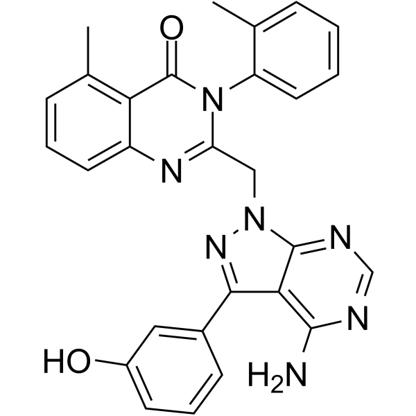 PIK-294 是一种有效的选择性 p110δ 抑制剂，IC