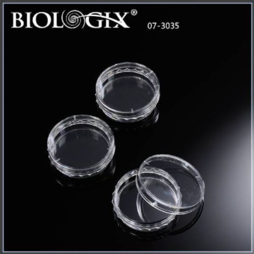 Biologix 07-3035细胞培养皿，35×10mm，TC处理，消毒，侧边齿环10个/袋