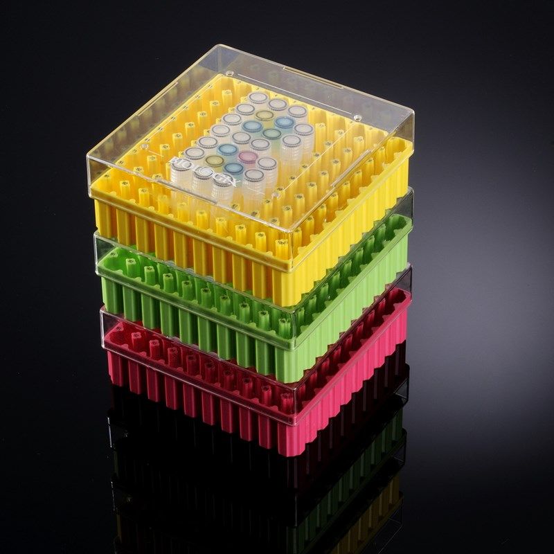 Biologix巴罗克90-9009至*PC冻存盒—2in, 100/81格，多色可选，5个/包，4包/箱