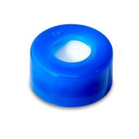 Waters 186000304蓝色，12 x 32 毫米卡扣颈盖，预缝式 PTFE/硅胶隔膜