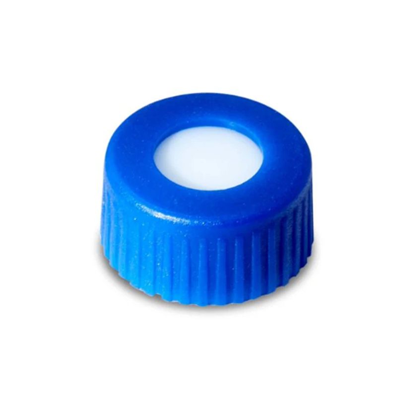 Waters 186000274蓝色，12 x 32 mm螺旋颈盖和 PTFE/硅胶隔膜，100/ pk 
