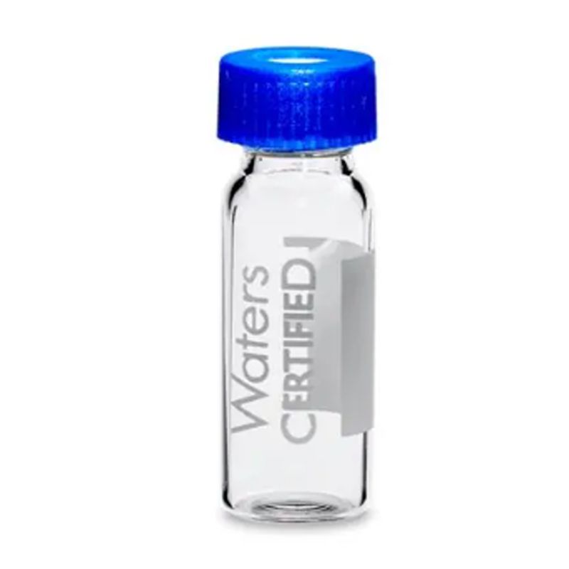 Waters 186000272C样品瓶套装，透明玻璃 12 x 32 mm 螺旋颈小瓶，带盖和PTFE/硅胶隔膜，2 mL容量