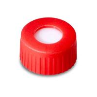 Waters 186002128红色，12x 32mm螺旋颈盖和预缝式PTFE/硅胶隔膜