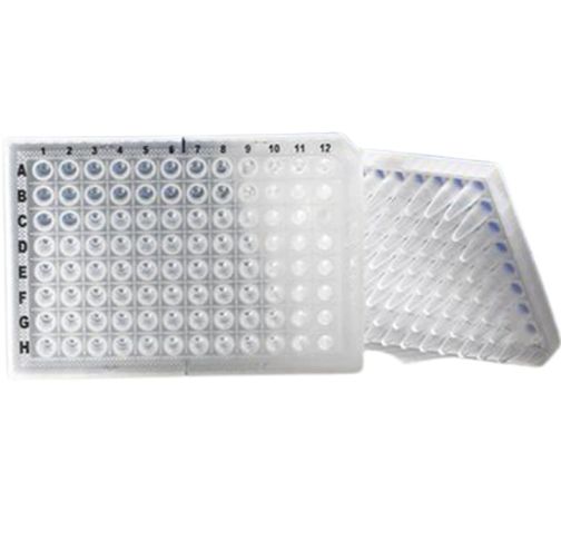 Axygen® 96孔适合自动化操作聚丙烯PCR微孔板，半裙边，透明，非灭菌