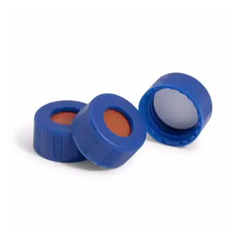 安捷伦Agilent 5182-0717瓶盖，螺口，蓝色，PTFE/红色硅橡胶隔垫