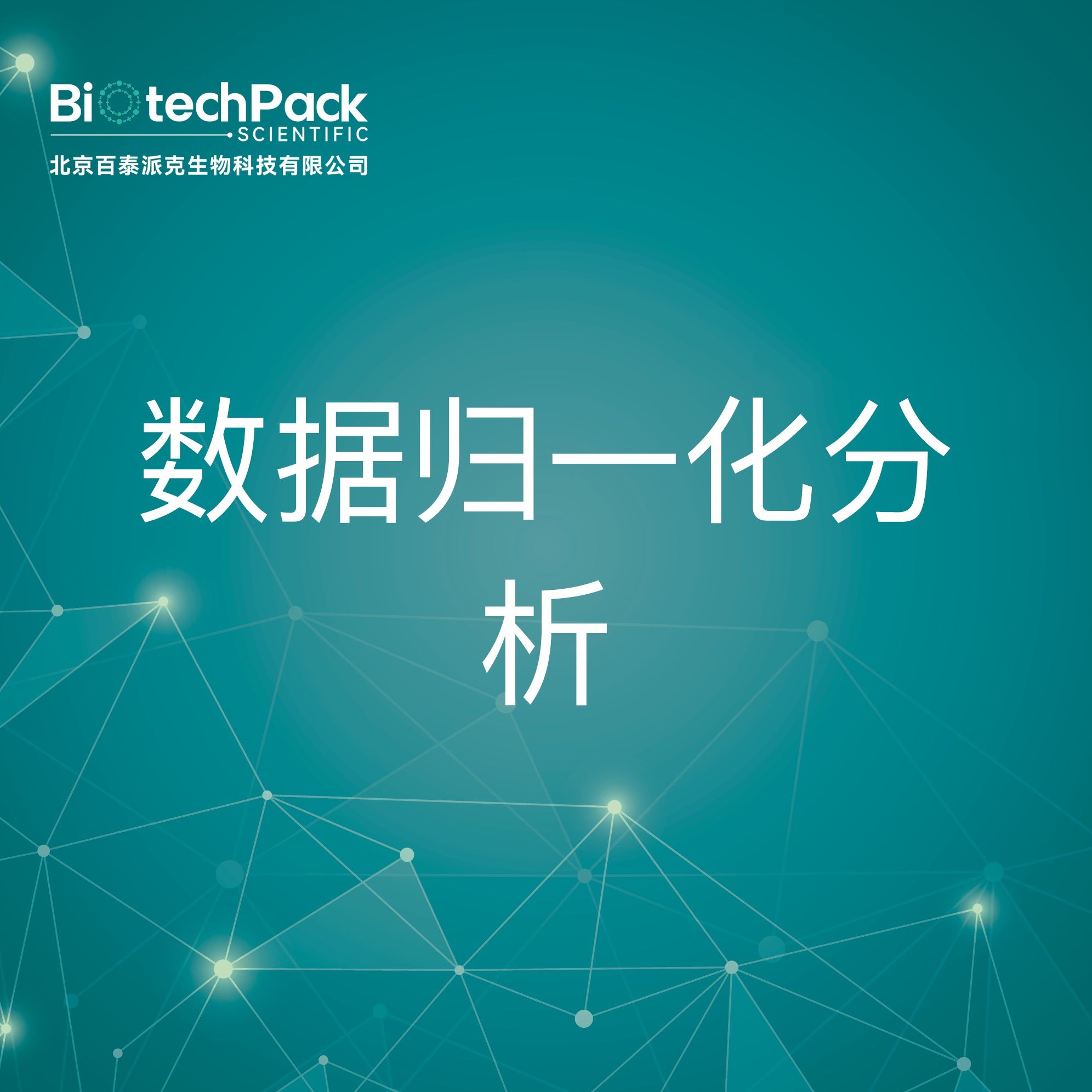 数据归一化分析检测技术服务