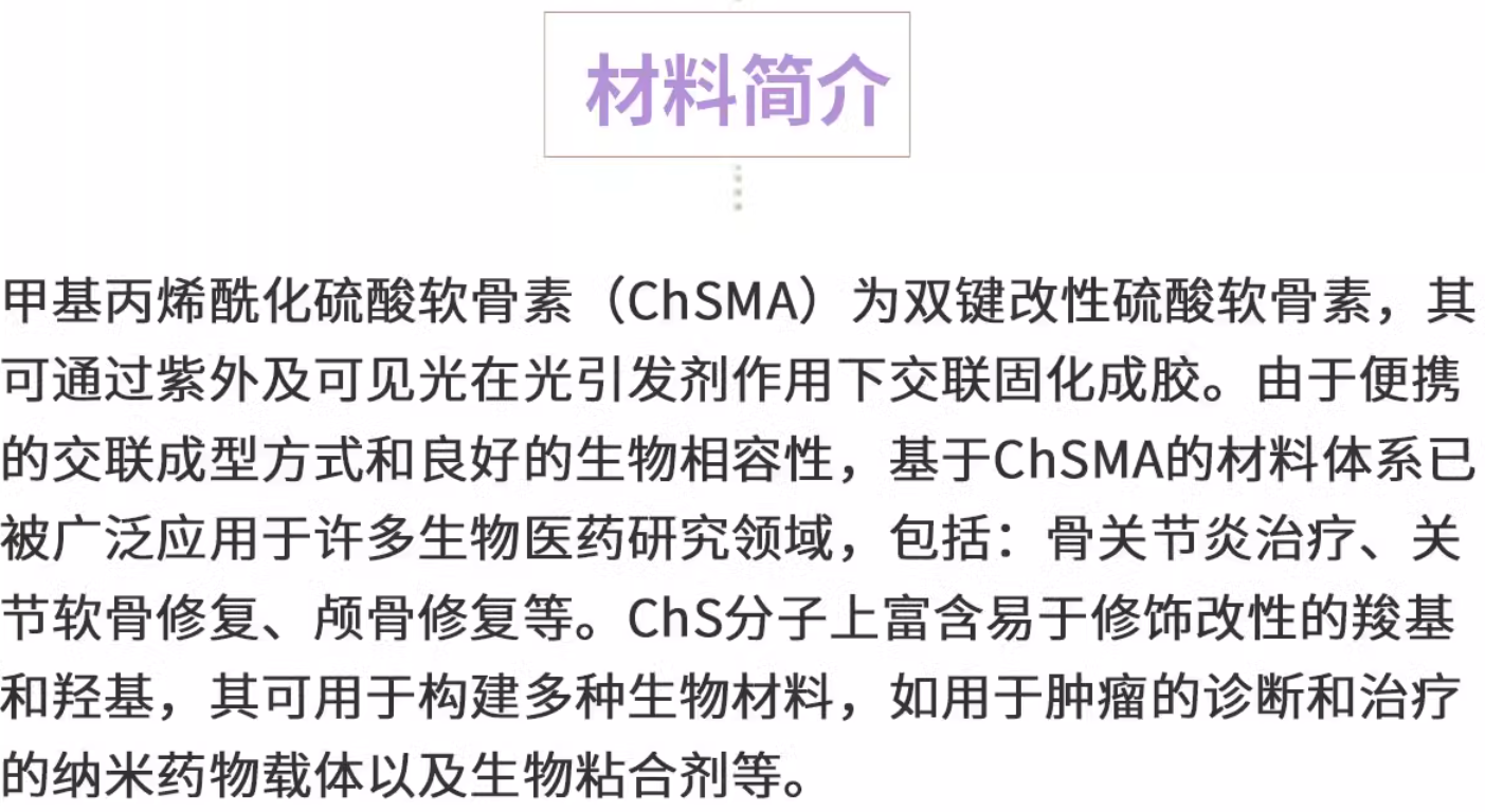 甲基丙烯酰化硫酸软骨素（ChSMA）